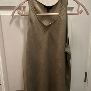 Olive Green Sleeveless Top
